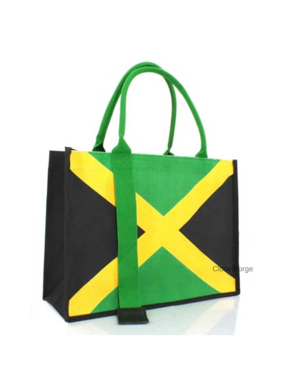 Canvas Tote Bag Jamaican Reggae Party Beach Shopping Large Waterproof